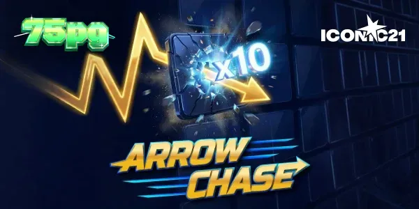 Interface dinâmica do jogo Arrow Chase com foco no grid de multiplicadores
